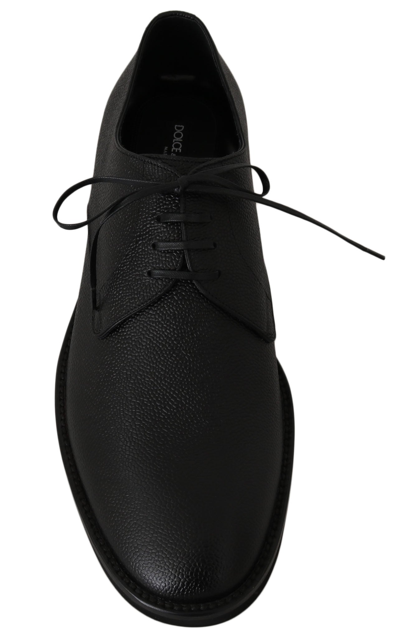 Dolce & Gabbana Elegant Black Leather Formal Men's Dress Shoes