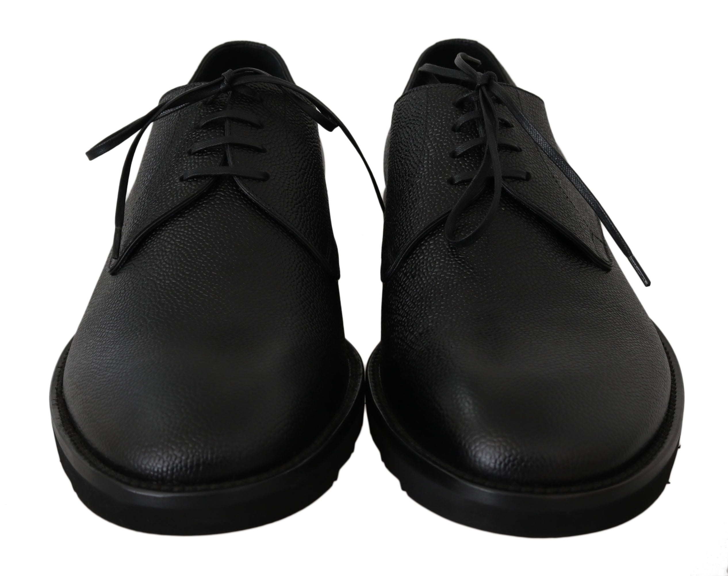 Dolce & Gabbana Elegant Black Leather Formal Men's Dress Shoes