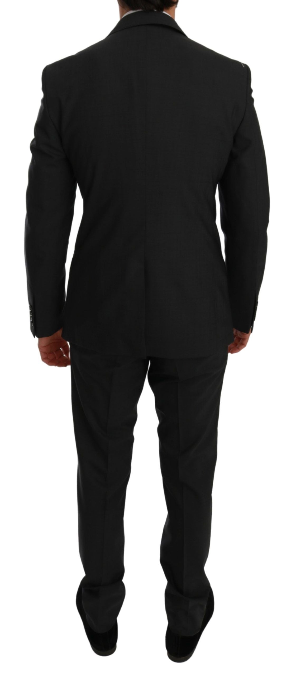 Dolce & Gabbana Elegant Gray Wool Blend Slim Fit Suit