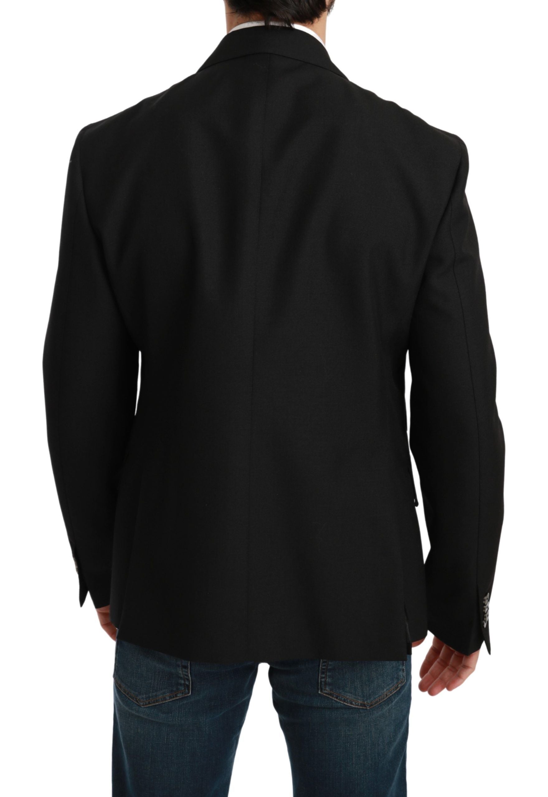 Dolce & Gabbana Elegant Black Slim Fit Formal Blazer