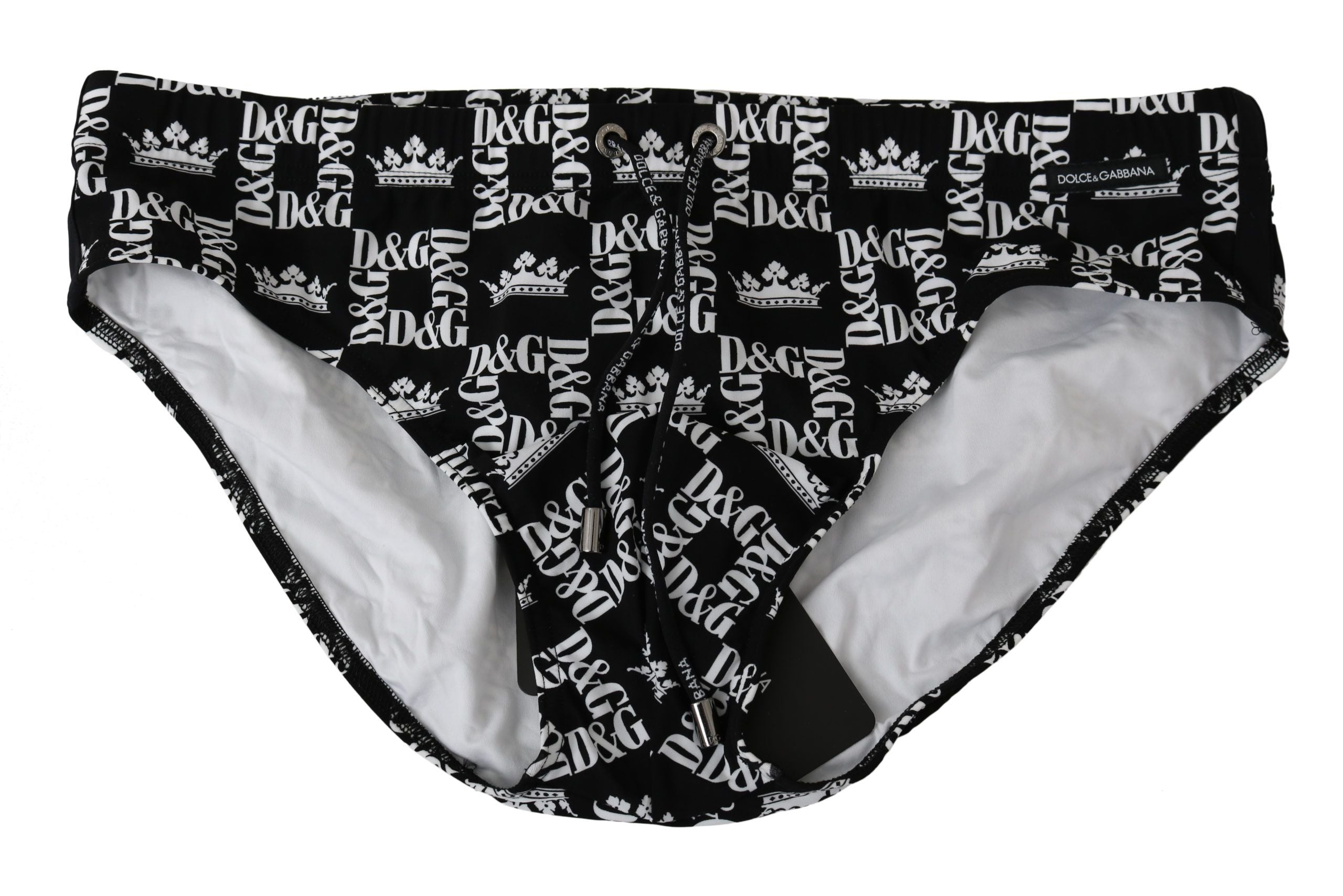 Dolce & Gabbana Elegant Black Logo Swim Briefs