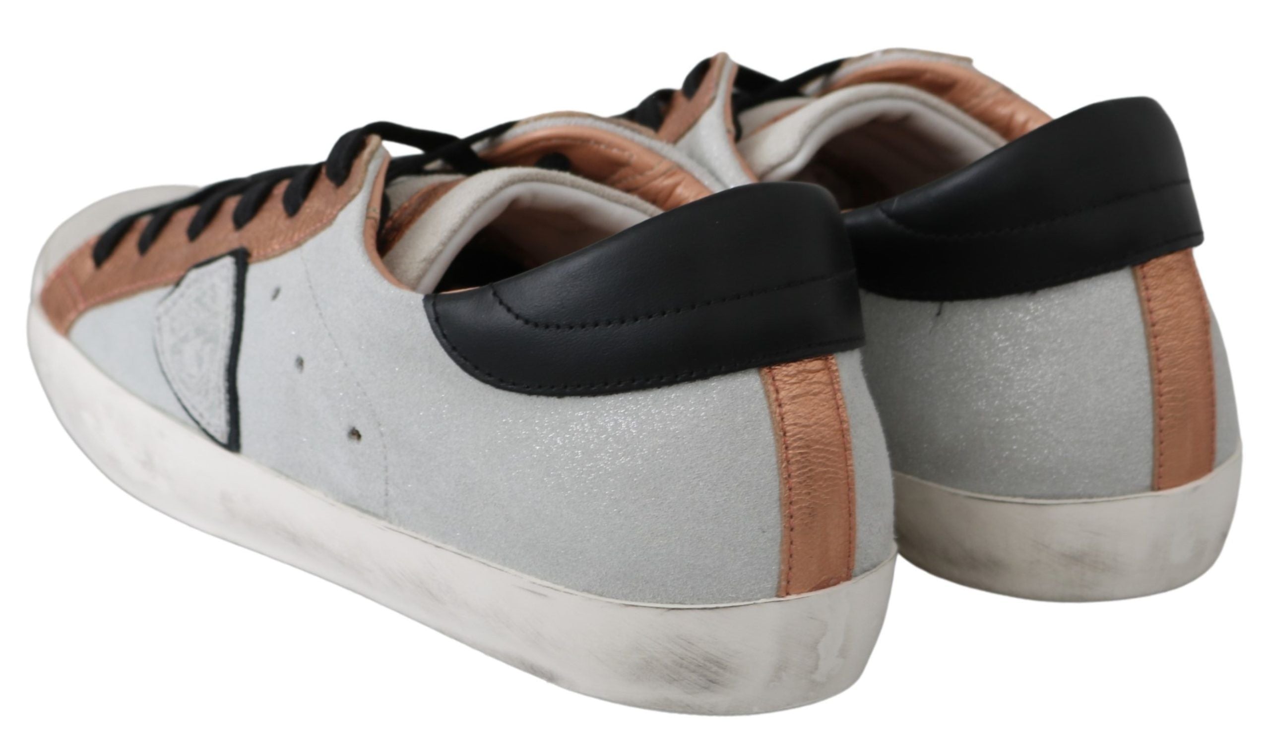 Philippe Model Chic Gray Casual Sneakers for a Trendy Step