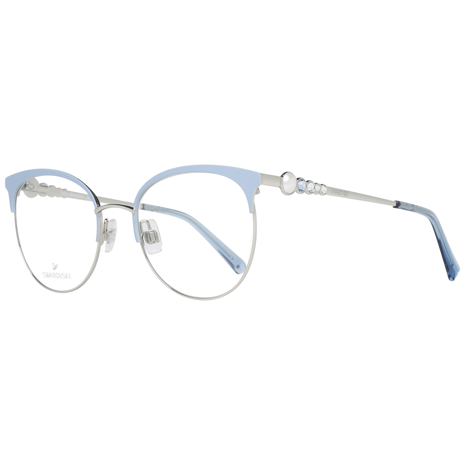 Swarovski Elegant Blue Full-Rim Designer Eyewear