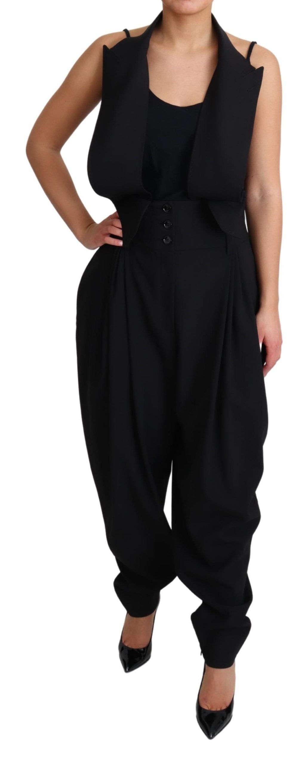 Dolce & Gabbana Elegant High Waist Stretch Dress Pants