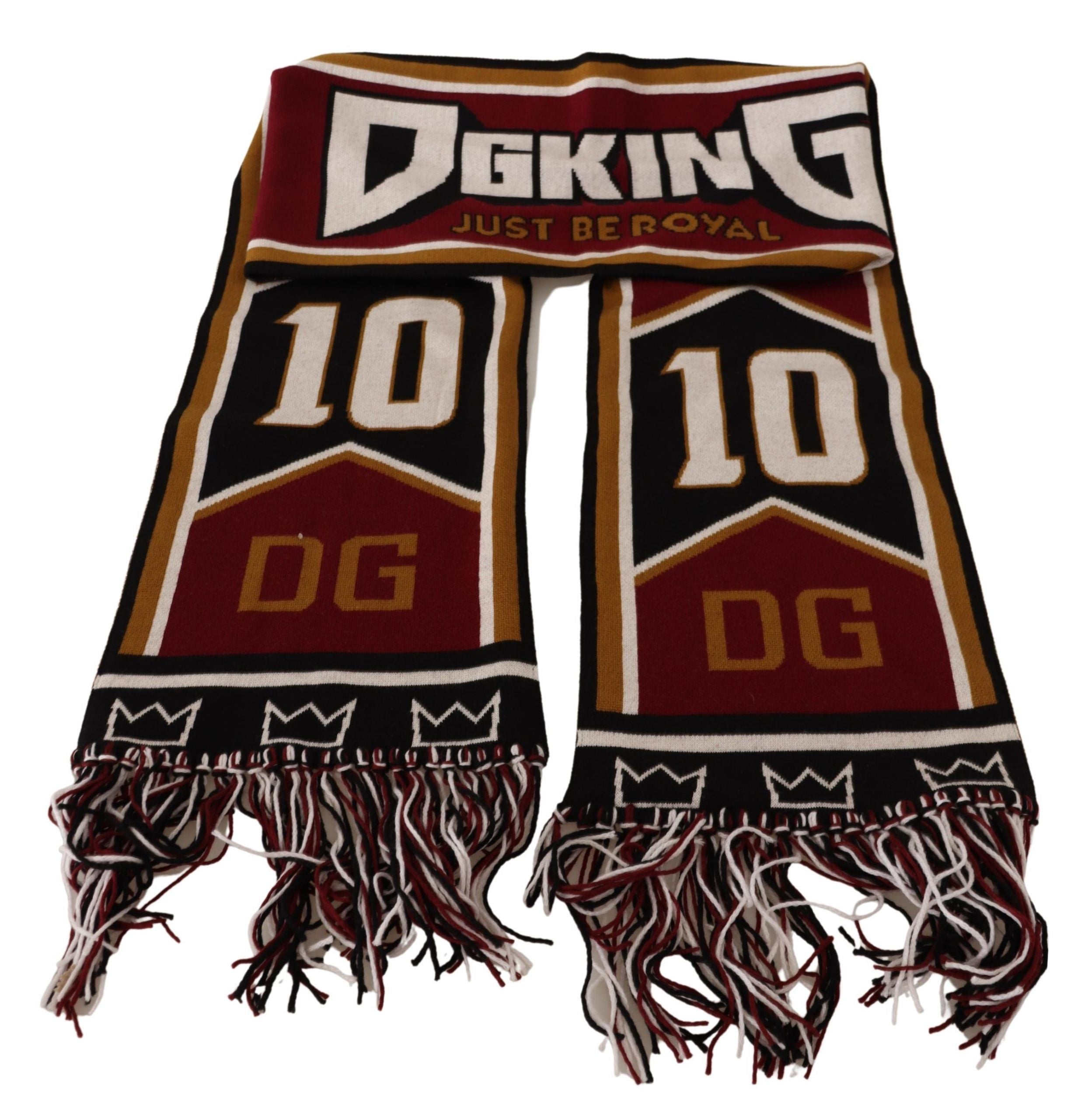 Dolce & Gabbana Elegant DG King Wool & Cashmere Scarf