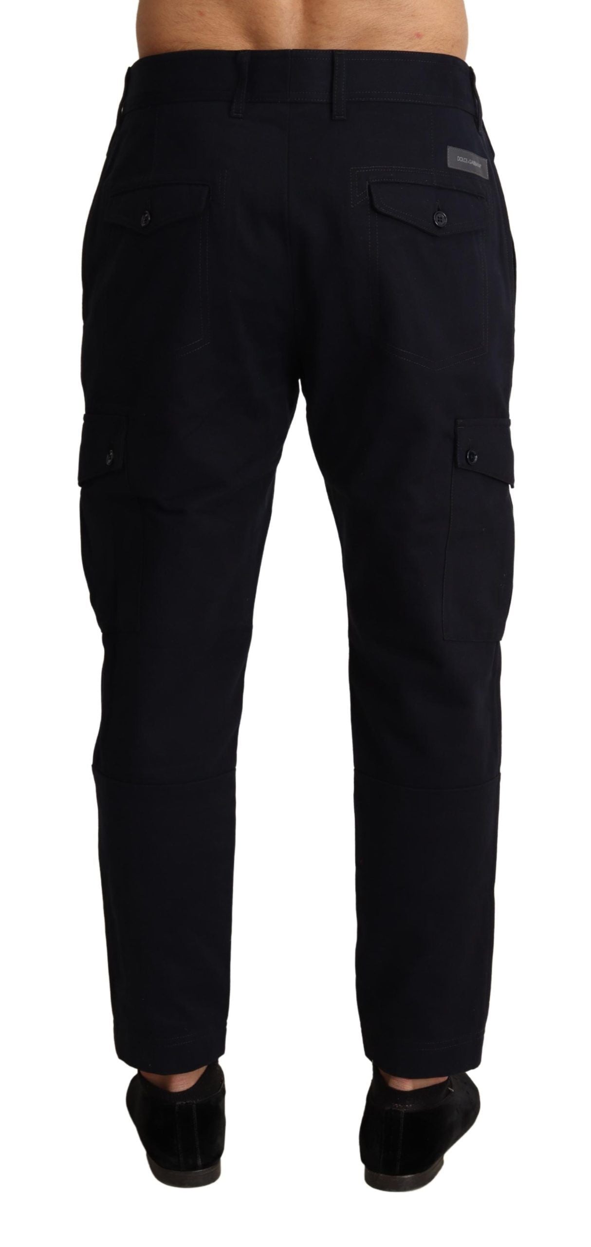 Dolce & Gabbana Stylish Cargo Pants in Rich Blue