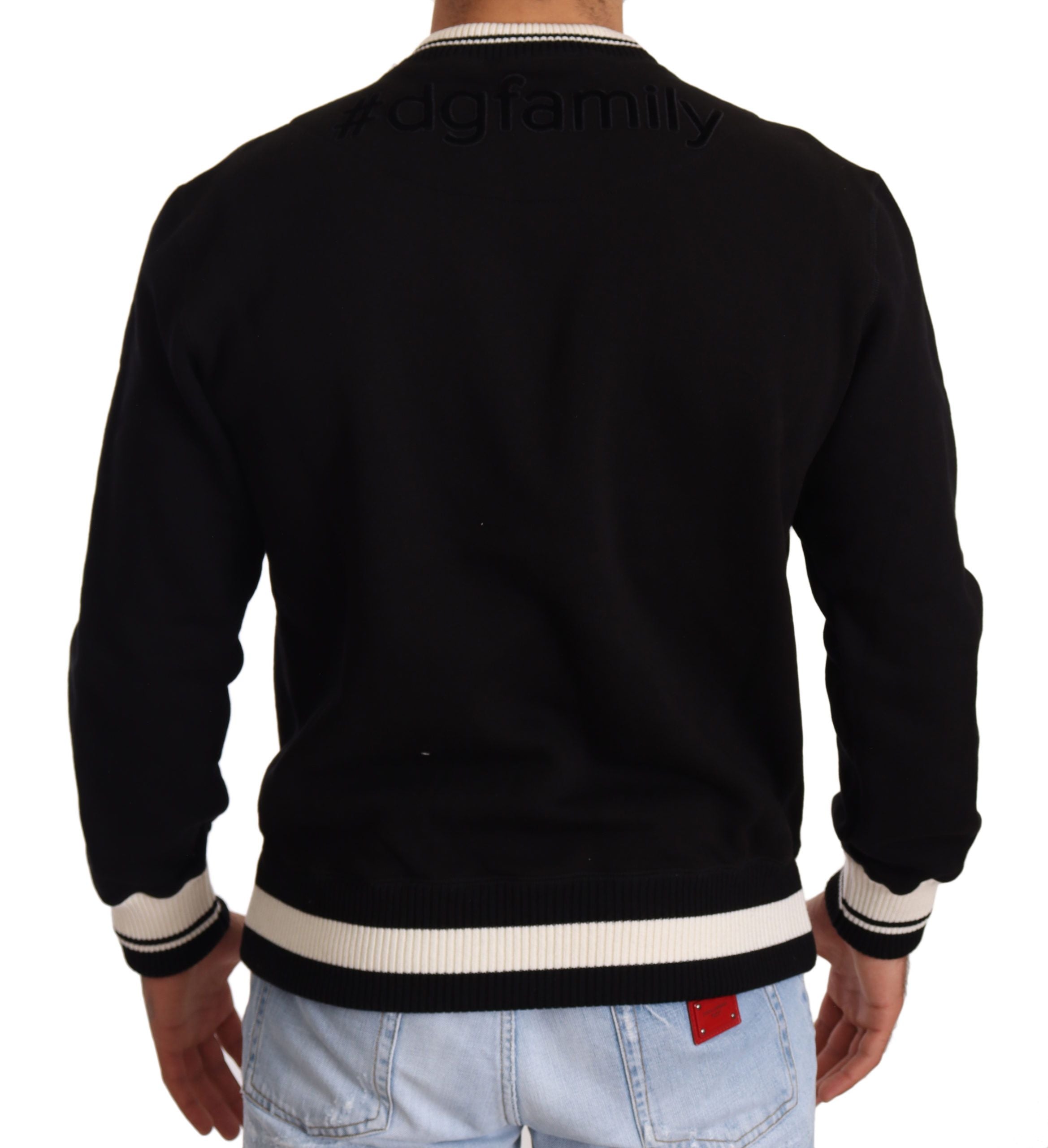 Dolce & Gabbana Elegant Monochrome Crew Neck Sweatshirt