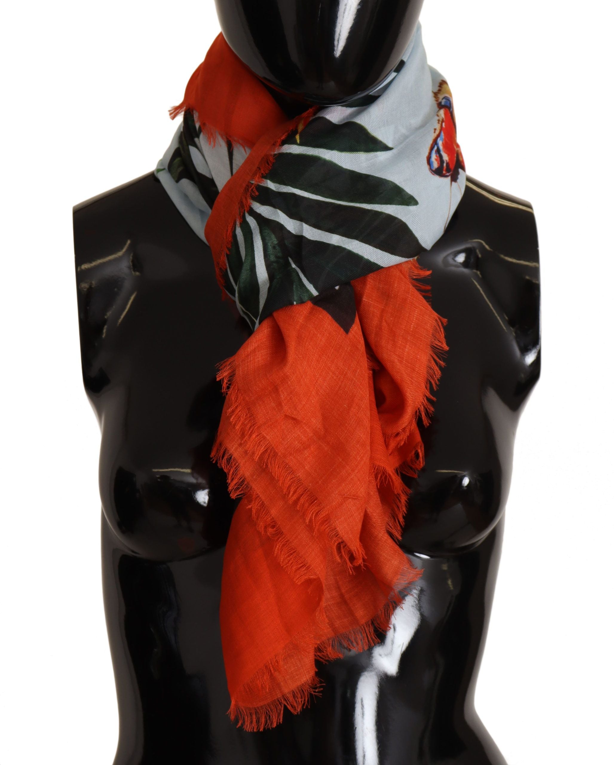 Dolce & Gabbana Luxurious Leopard Print Modal-Cashmere Scarf