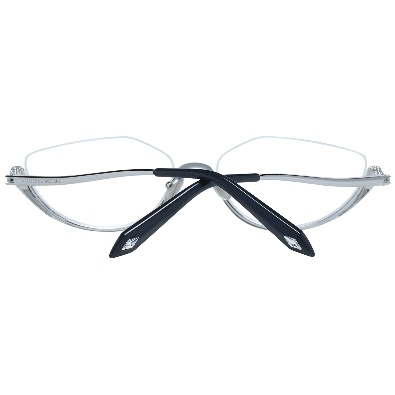 Atelier Swarovski Sleek Silver Cat Eye Designer Frames