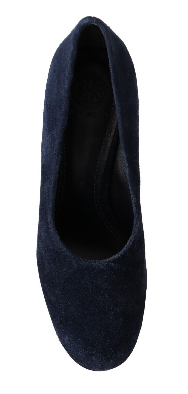 Tory Burch Elegant Navy Blue Suede Heels