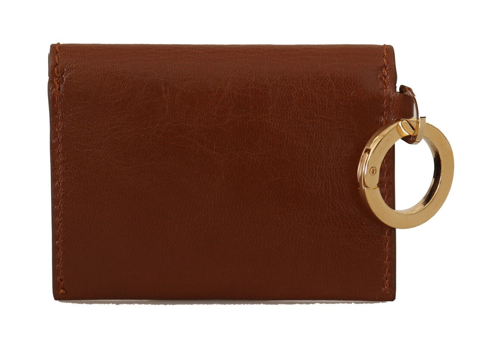 Dolce & Gabbana Elegant Leather Bifold Wallet with Keychain