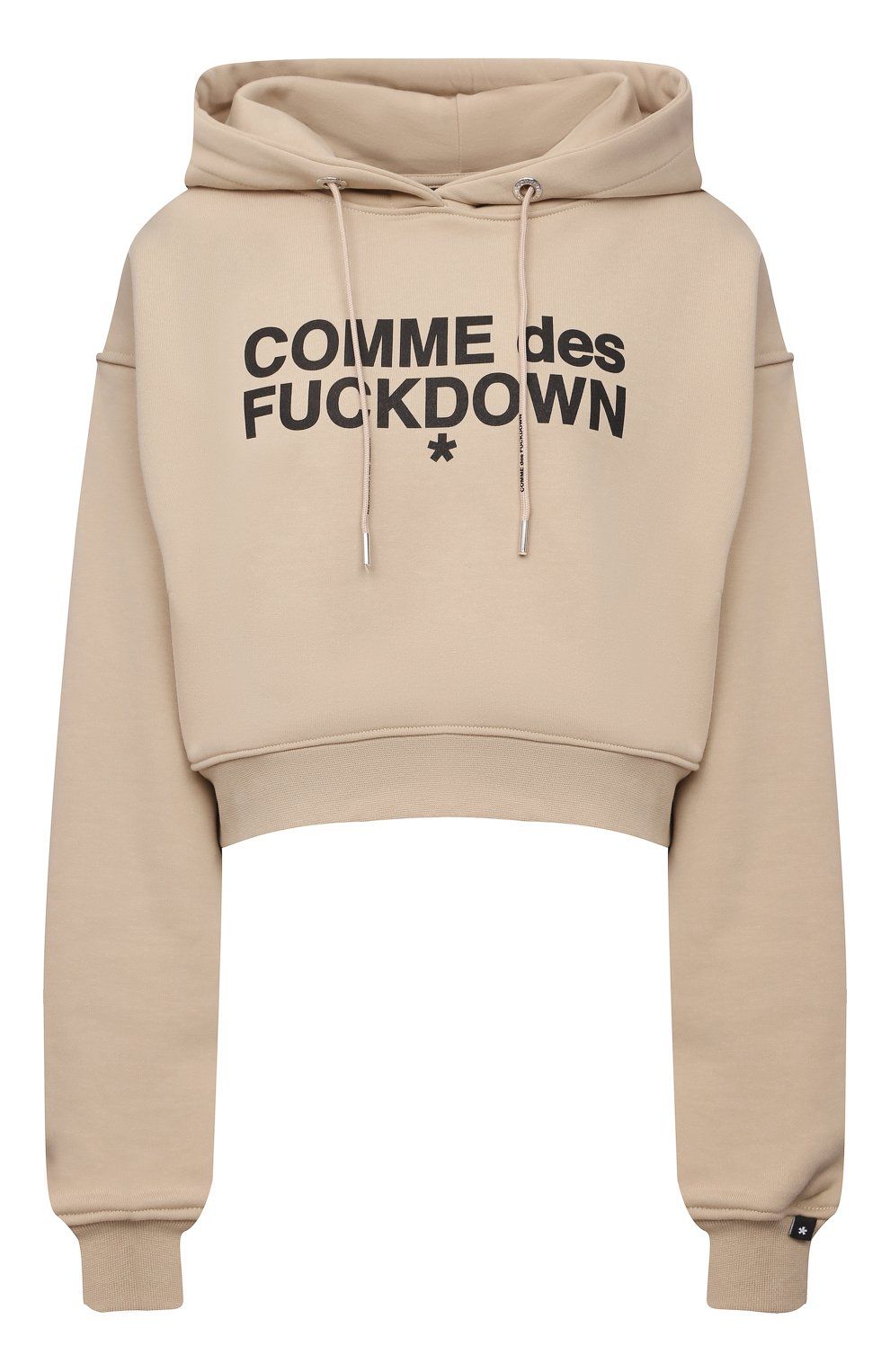 Comme Des Fuckdown Beige Cotton Women Sweater