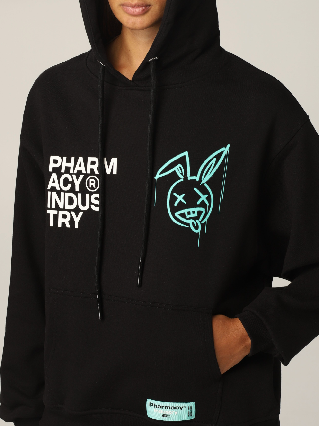 Pharmacy Industry Black Cotton Women Sweater