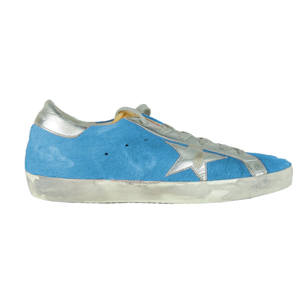 Golden Goose Light Blue Leather Women Sneaker