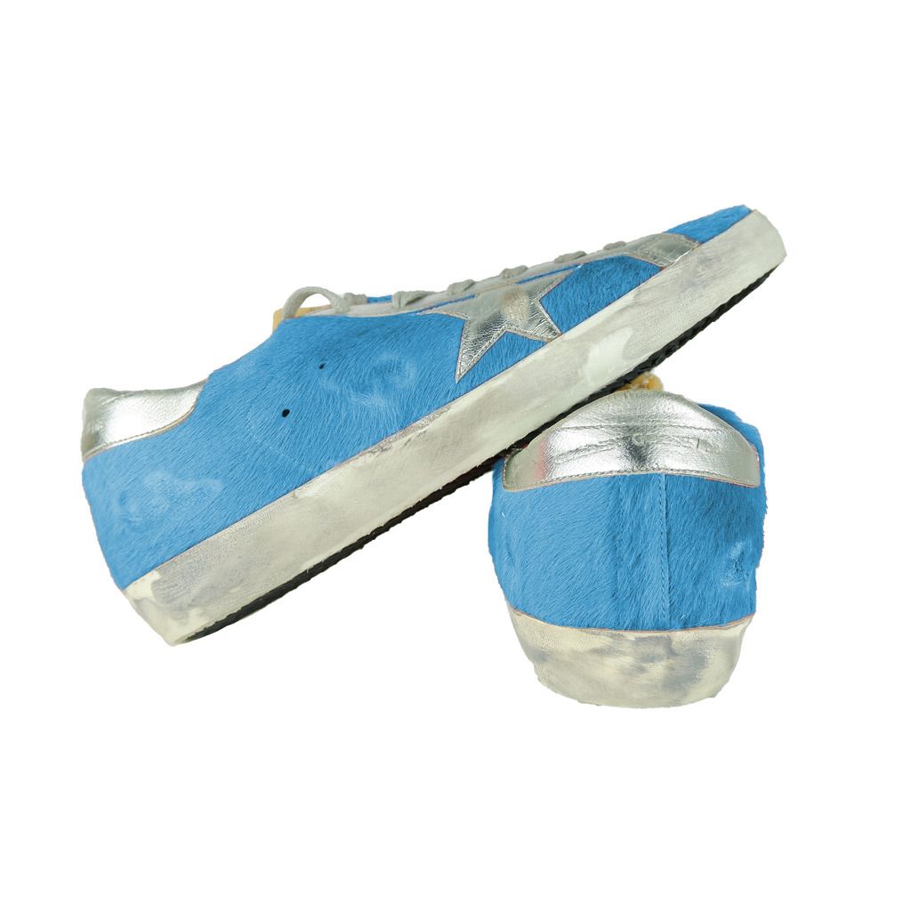 Golden Goose Light Blue Leather Women Sneaker