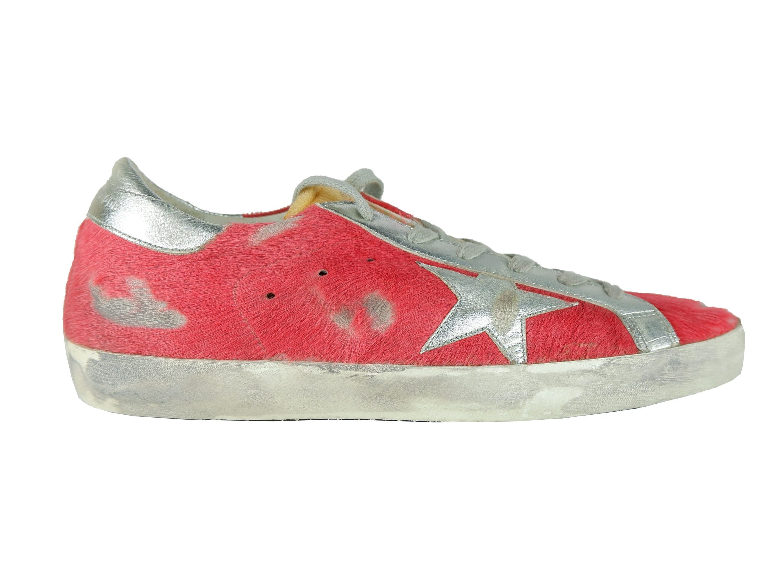 Golden Goose Red Leather Women Sneaker