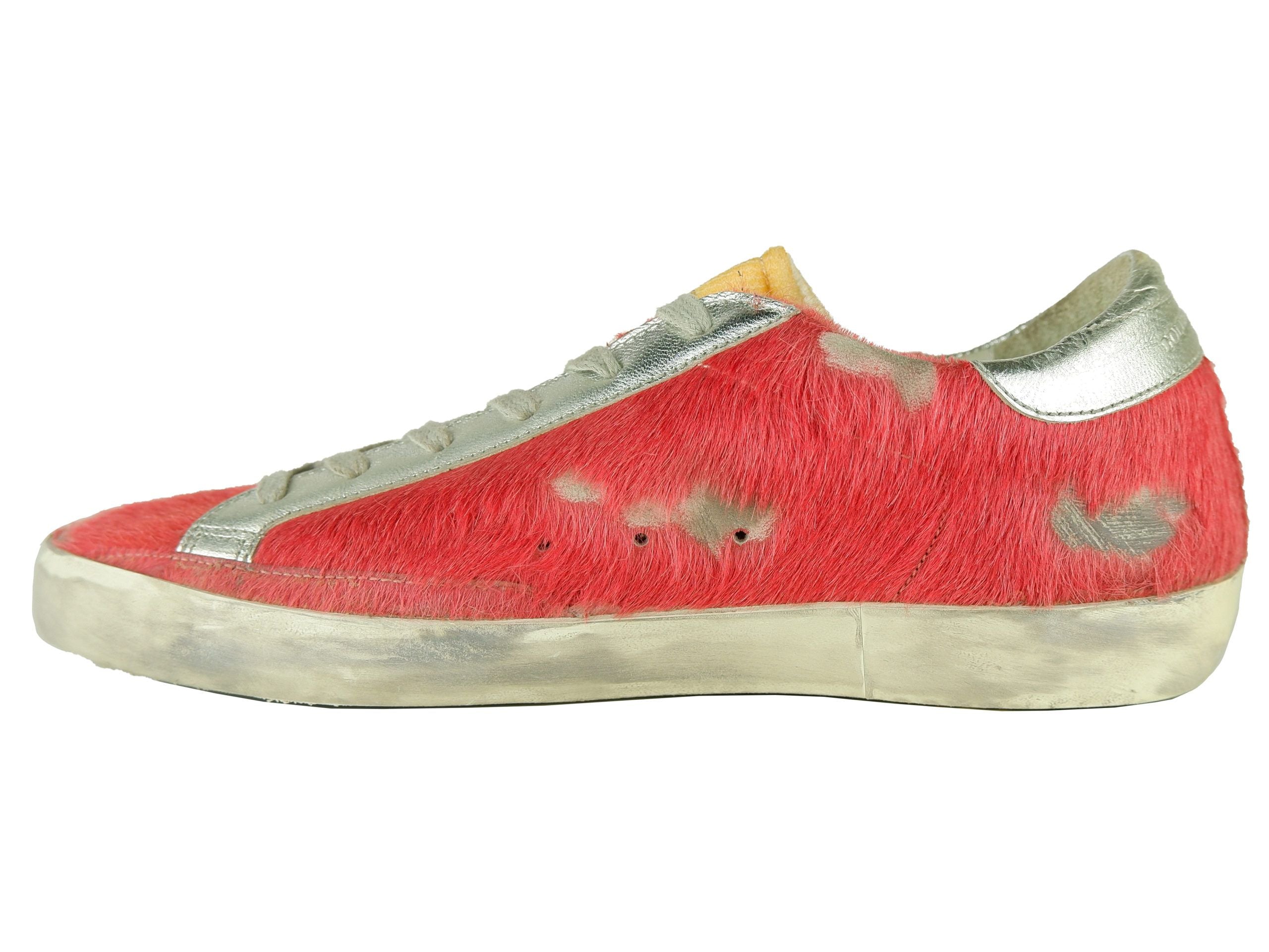 Golden Goose Red Leather Women Sneaker