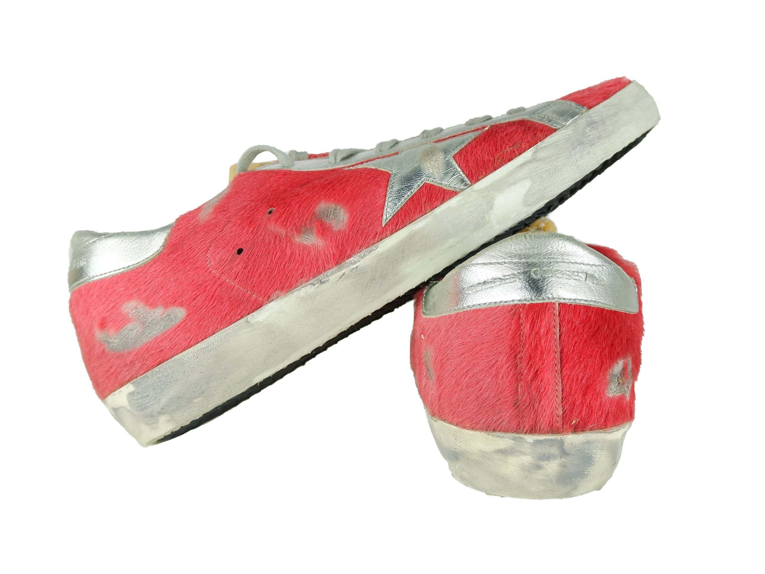 Golden Goose Red Leather Women Sneaker