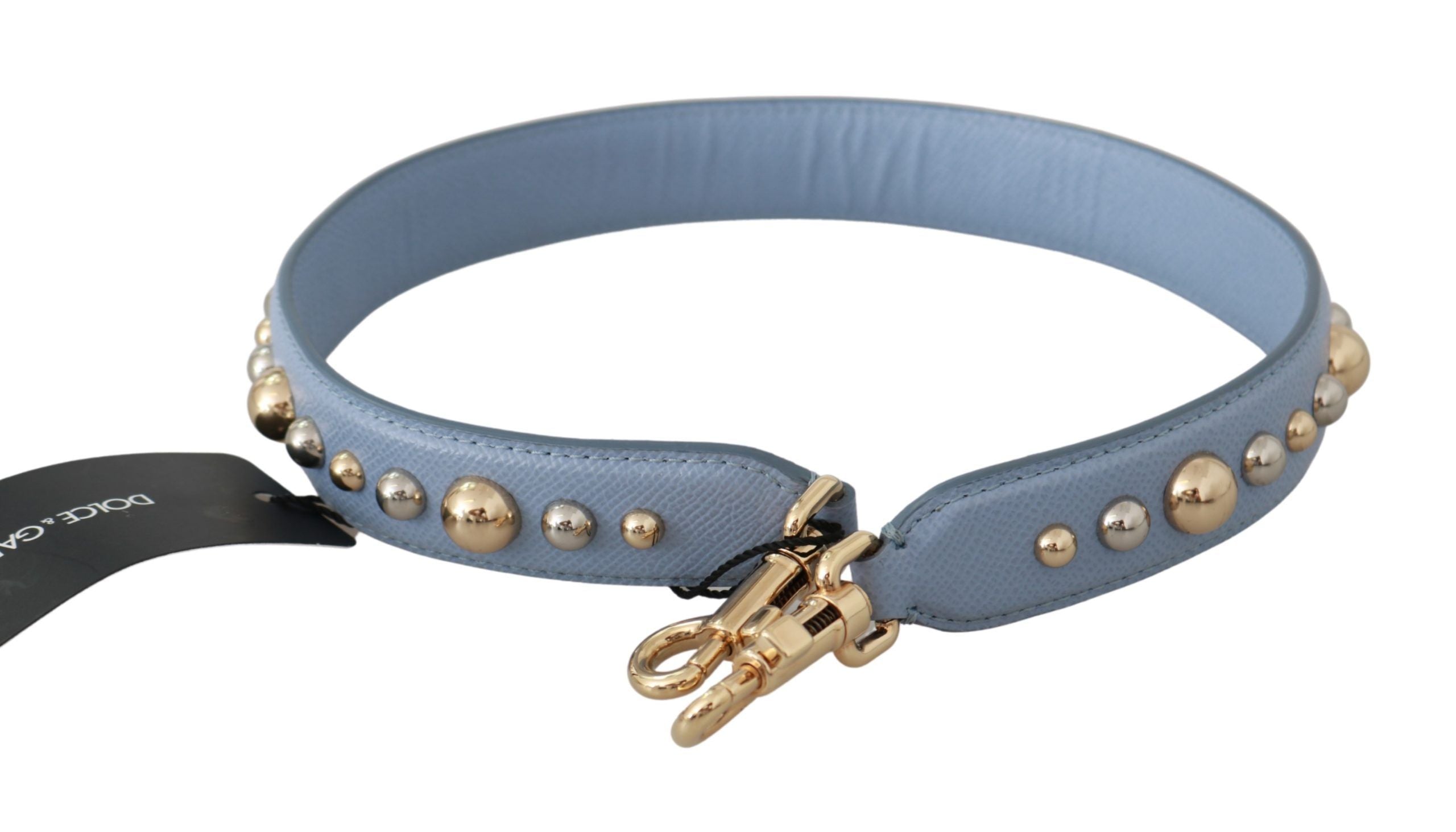 Dolce & Gabbana Elegant Blue Leather Shoulder Strap