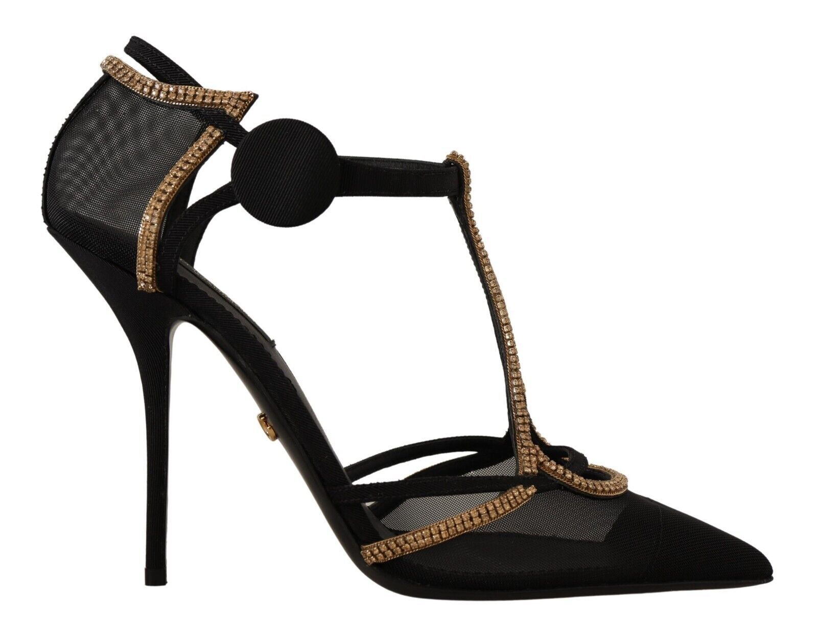 Dolce & Gabbana Elegant Black Crystal-Embellished Pumps