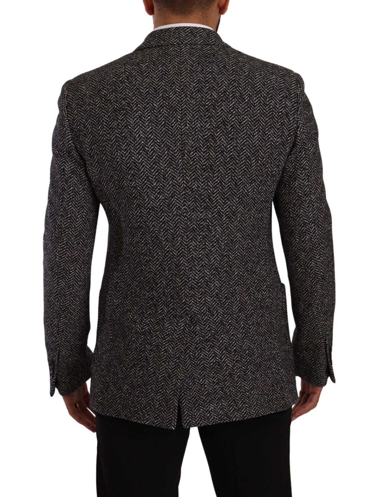 Dolce & Gabbana Elegant Slim Fit Gray Wool Blazer