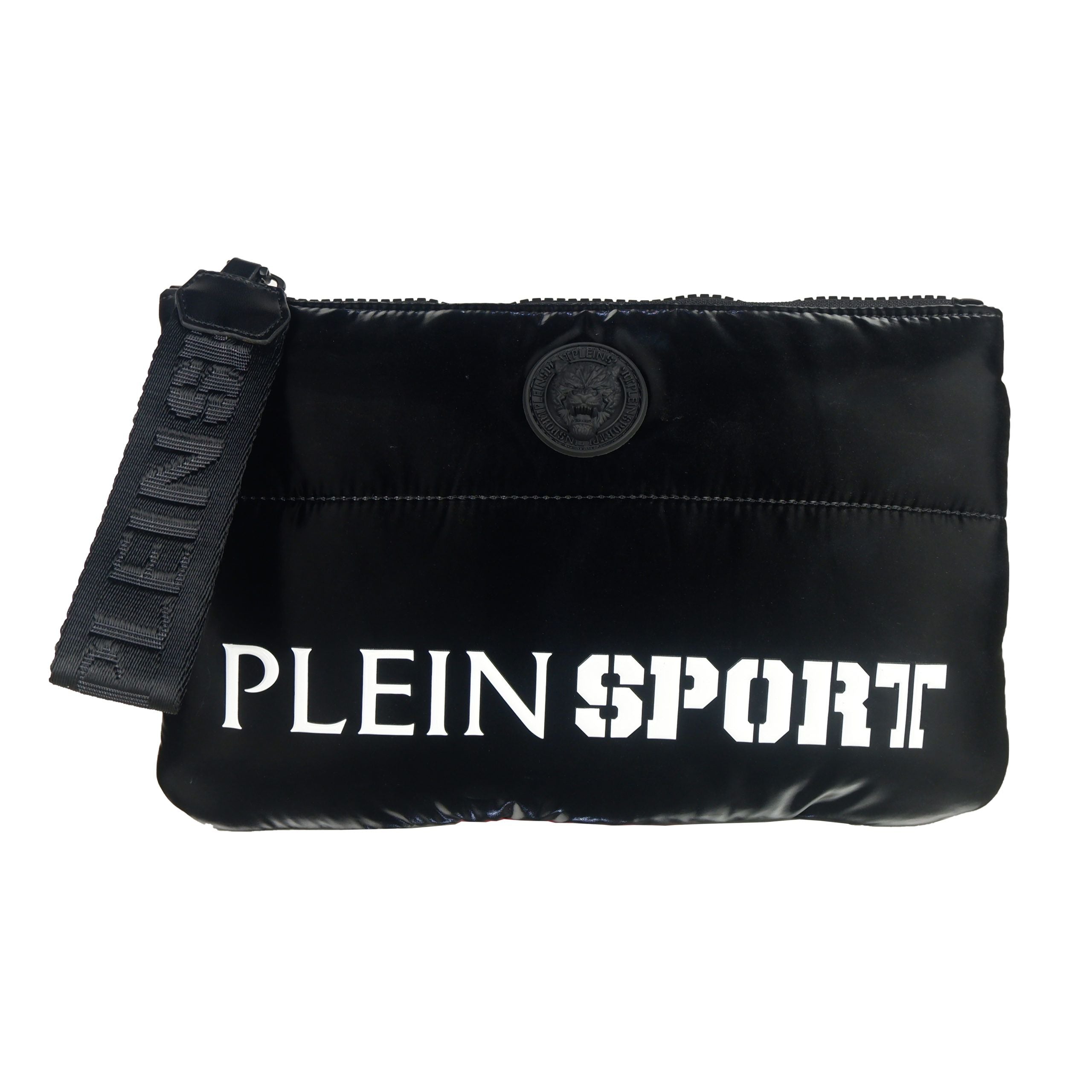 Plein Sport Black Polyester Men Clutch