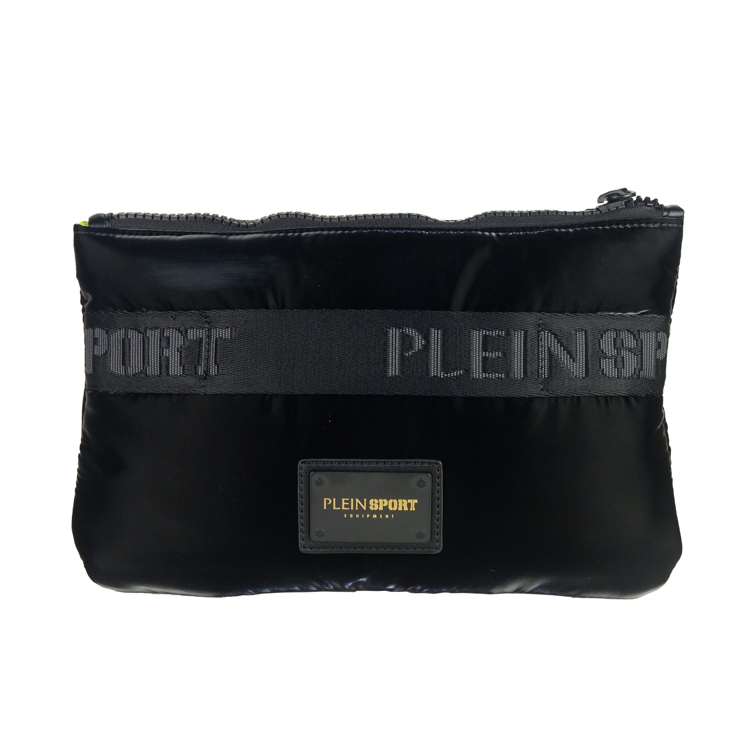 Plein Sport Black Polyester Men Clutch