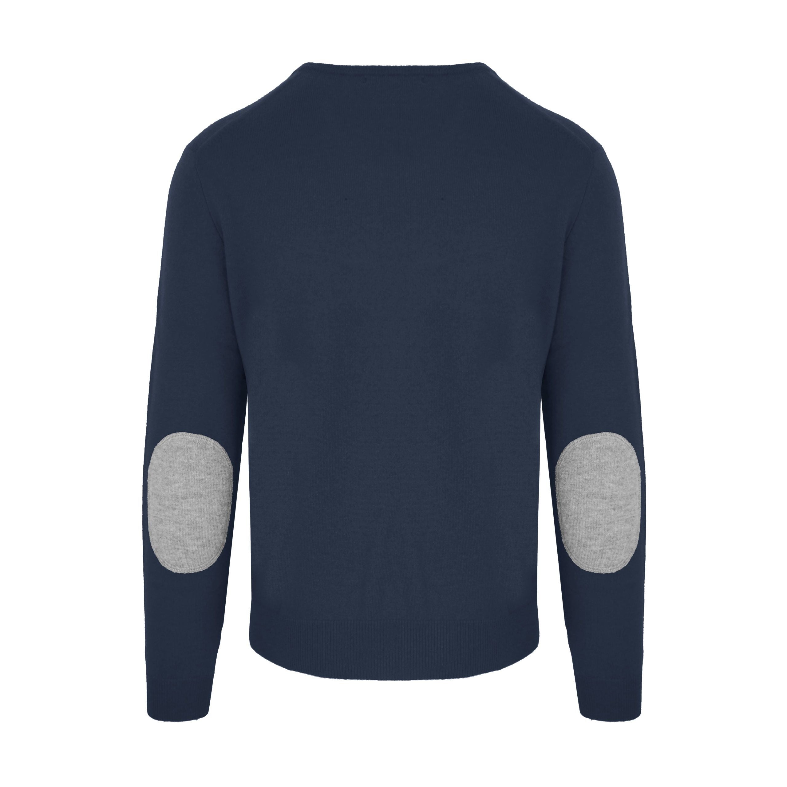 Malo Blue Wool Men Sweater