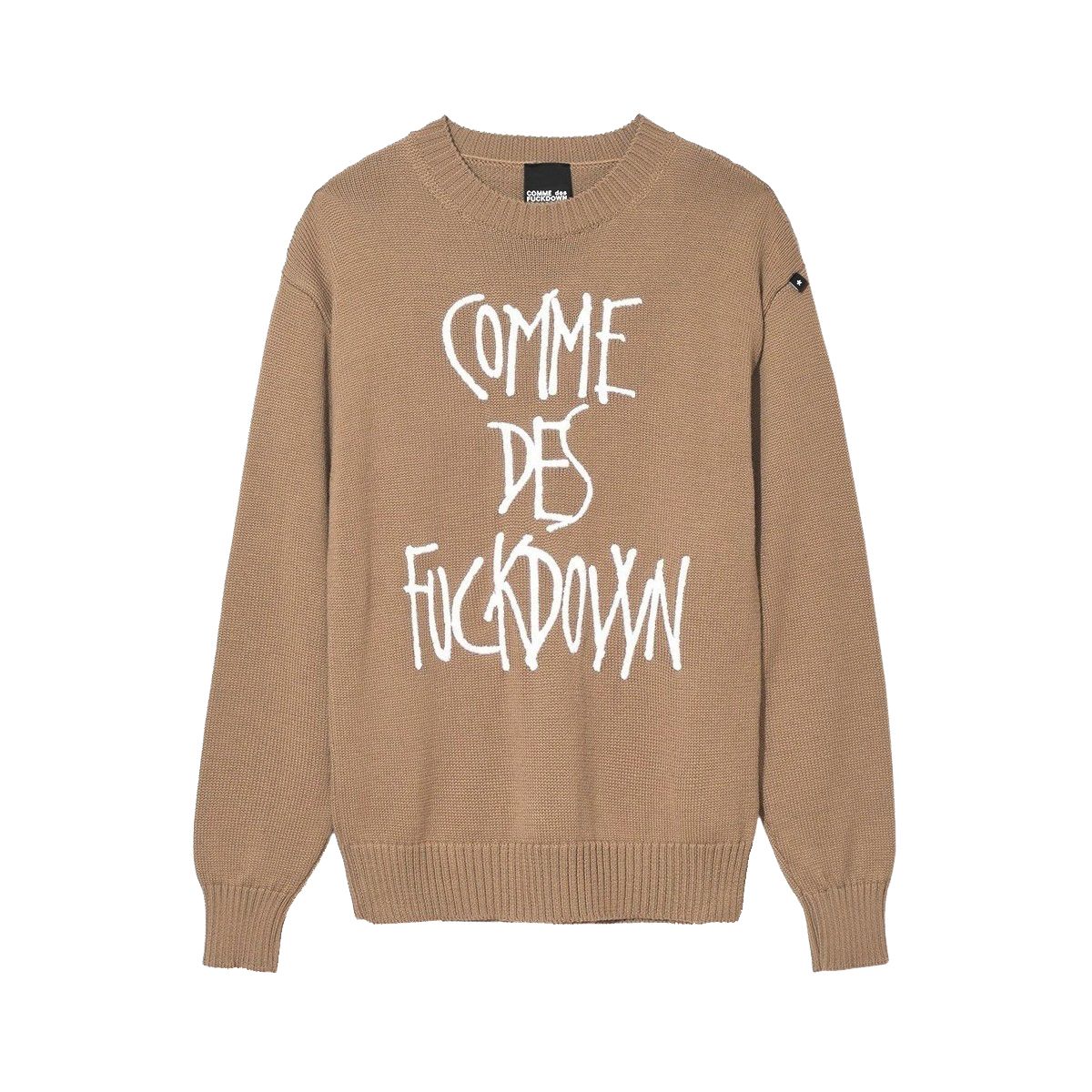 Comme Des Fuckdown Brown Wool Women Sweater