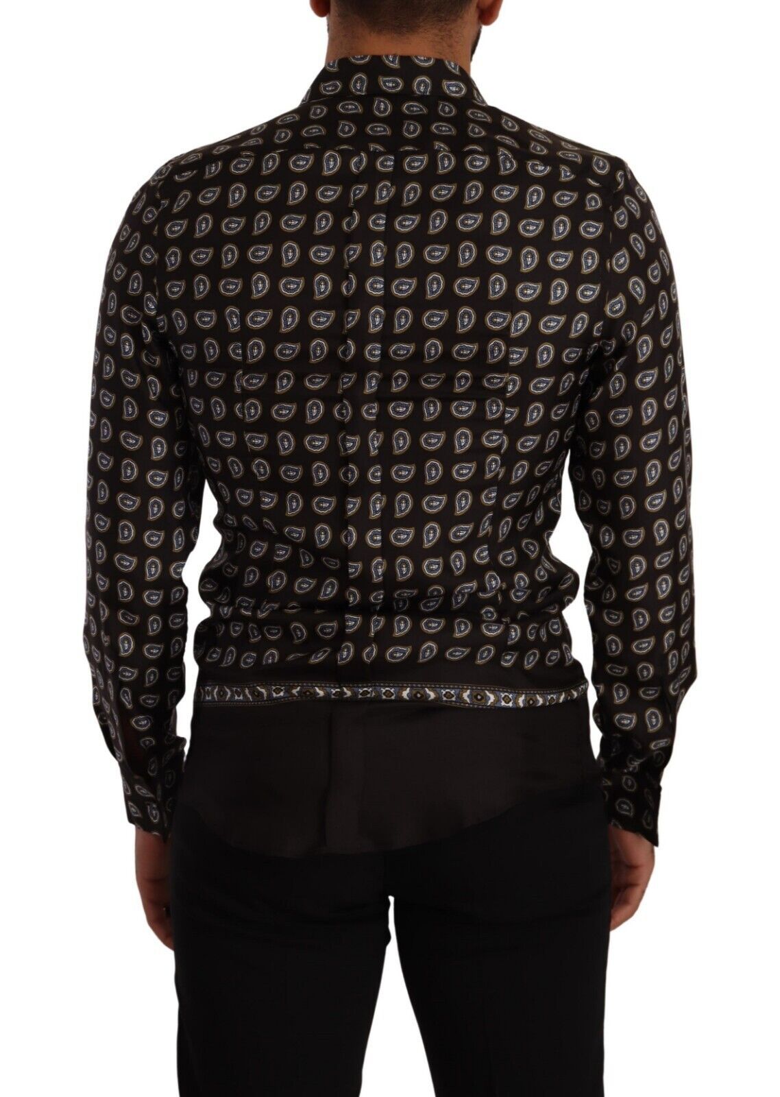 Dolce & Gabbana Elegant Silk Patterned Dress Shirt