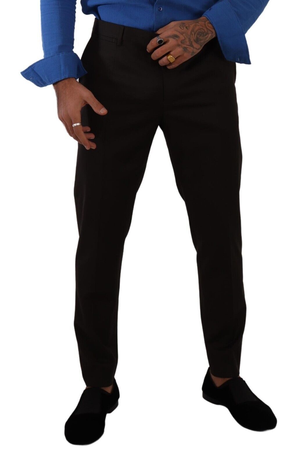 Dolce & Gabbana Chic Slim Fit Wool Dress Pants