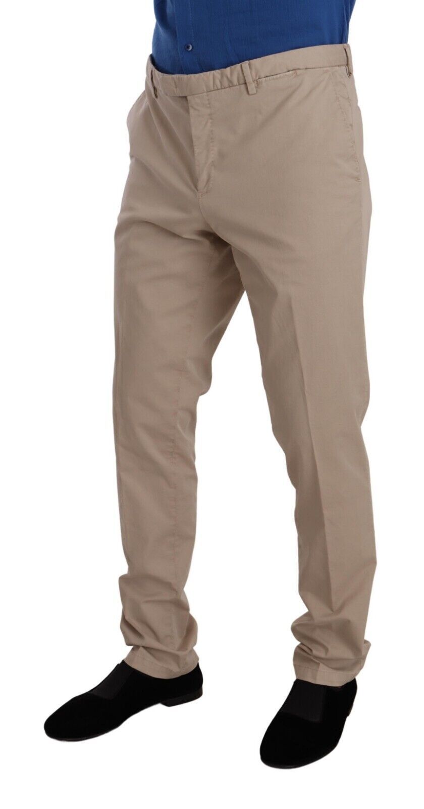 Dolce & Gabbana Elegant Beige Cotton Blend Dress Pants