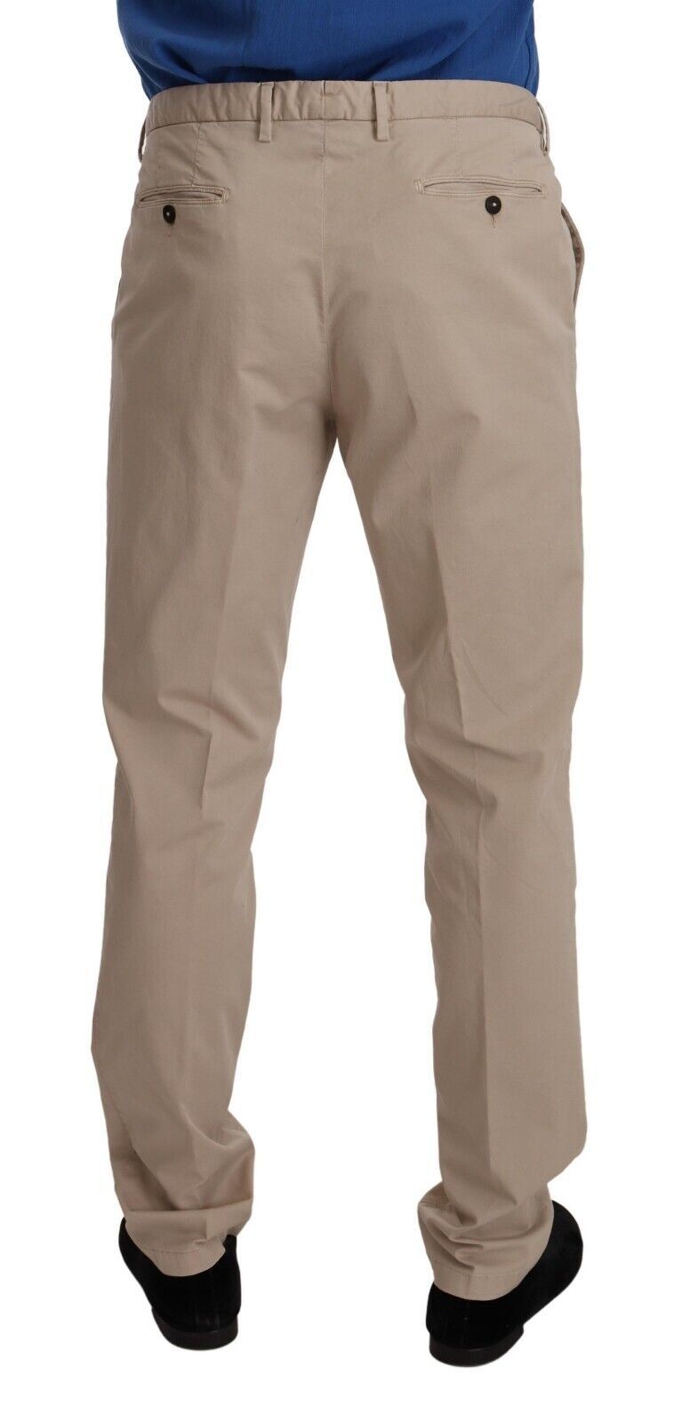 Dolce & Gabbana Elegant Beige Cotton Blend Dress Pants