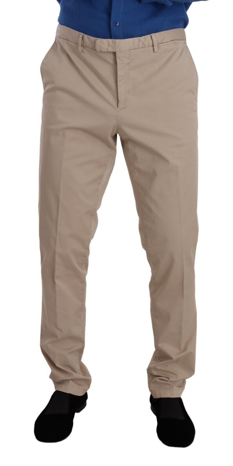 Dolce & Gabbana Elegant Beige Cotton Blend Dress Pants