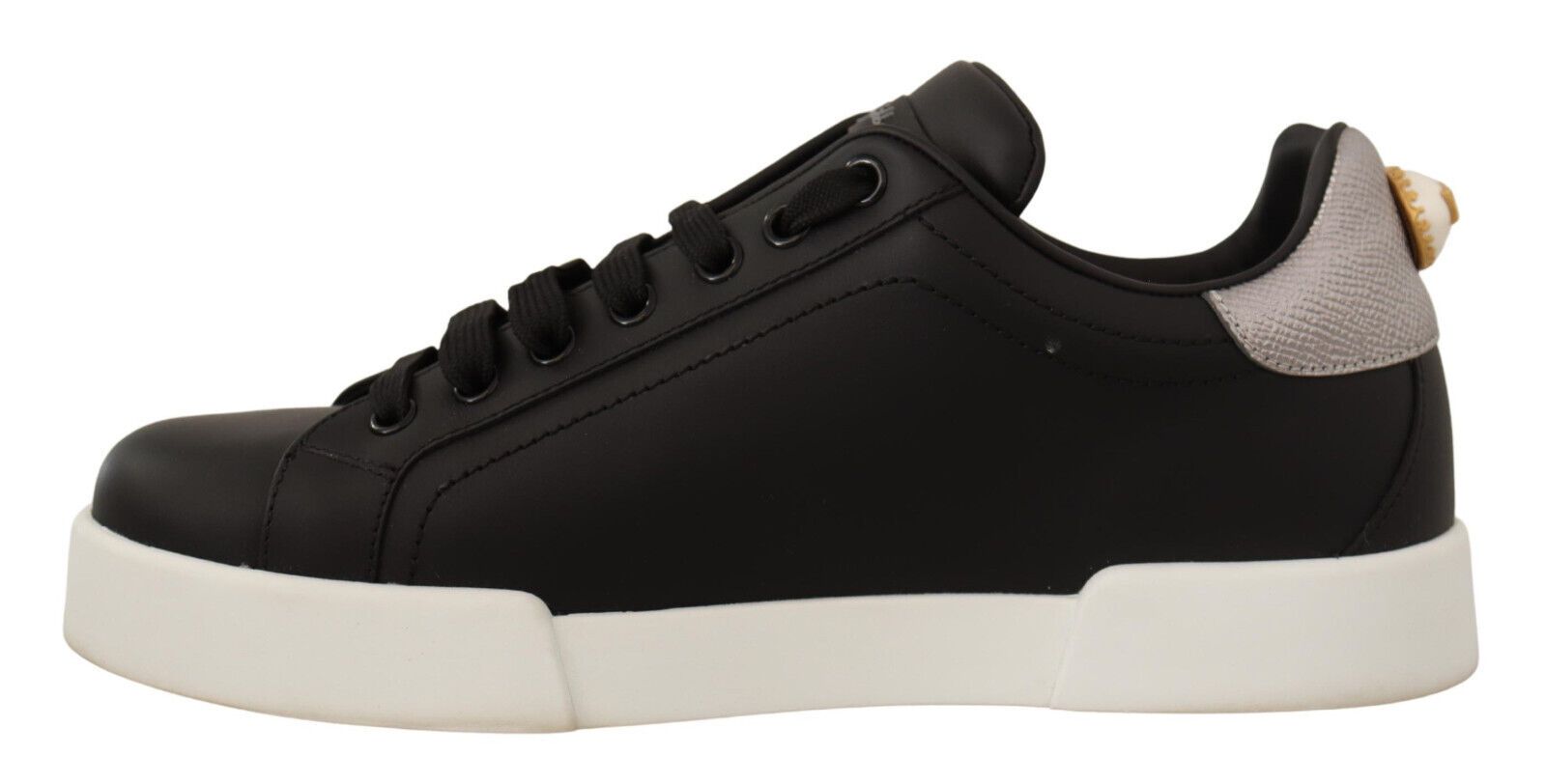 Dolce & Gabbana Elegant Heart Motive Leather Sneakers