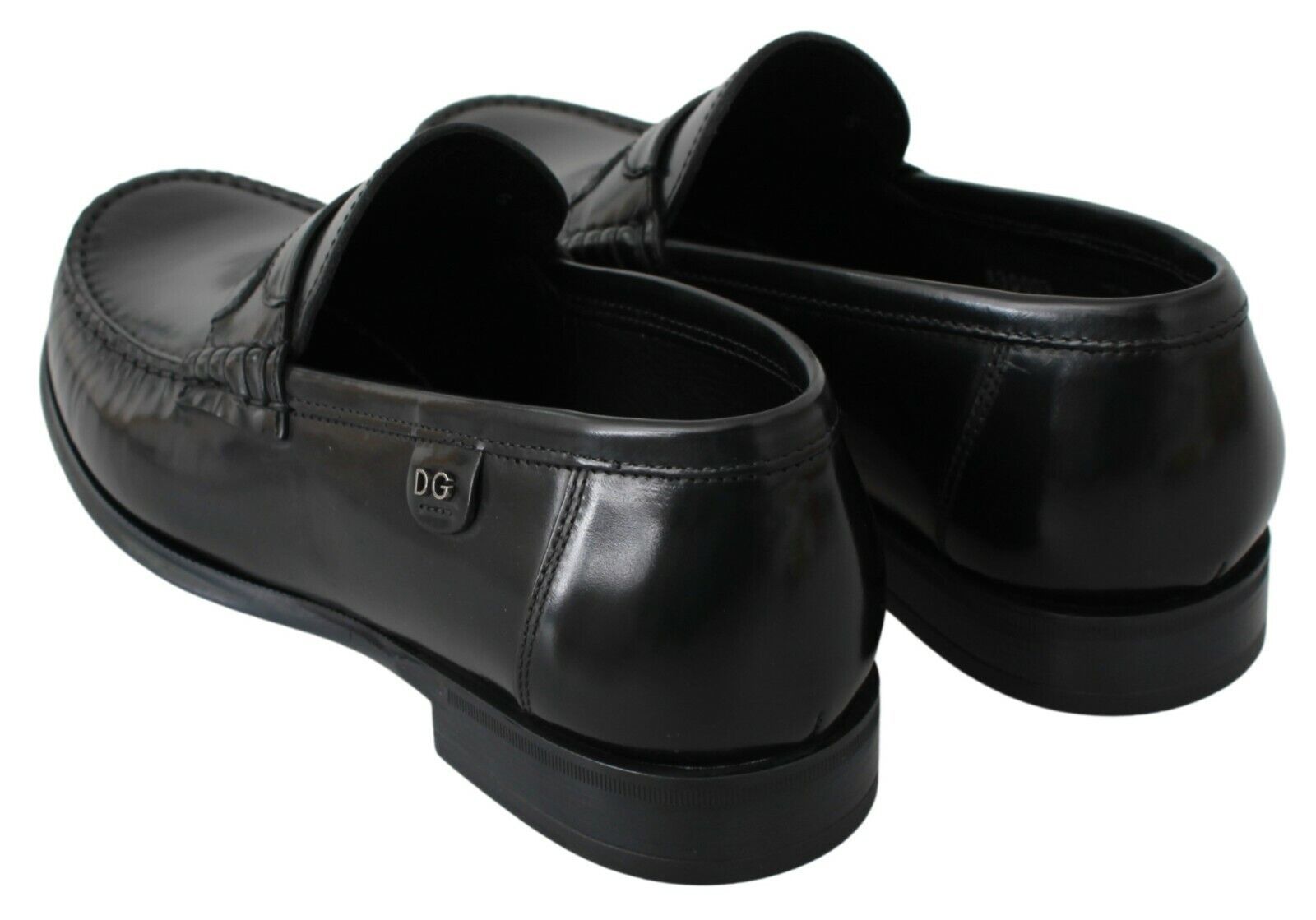 Dolce & Gabbana Elegant Black Leather Loafers for Men