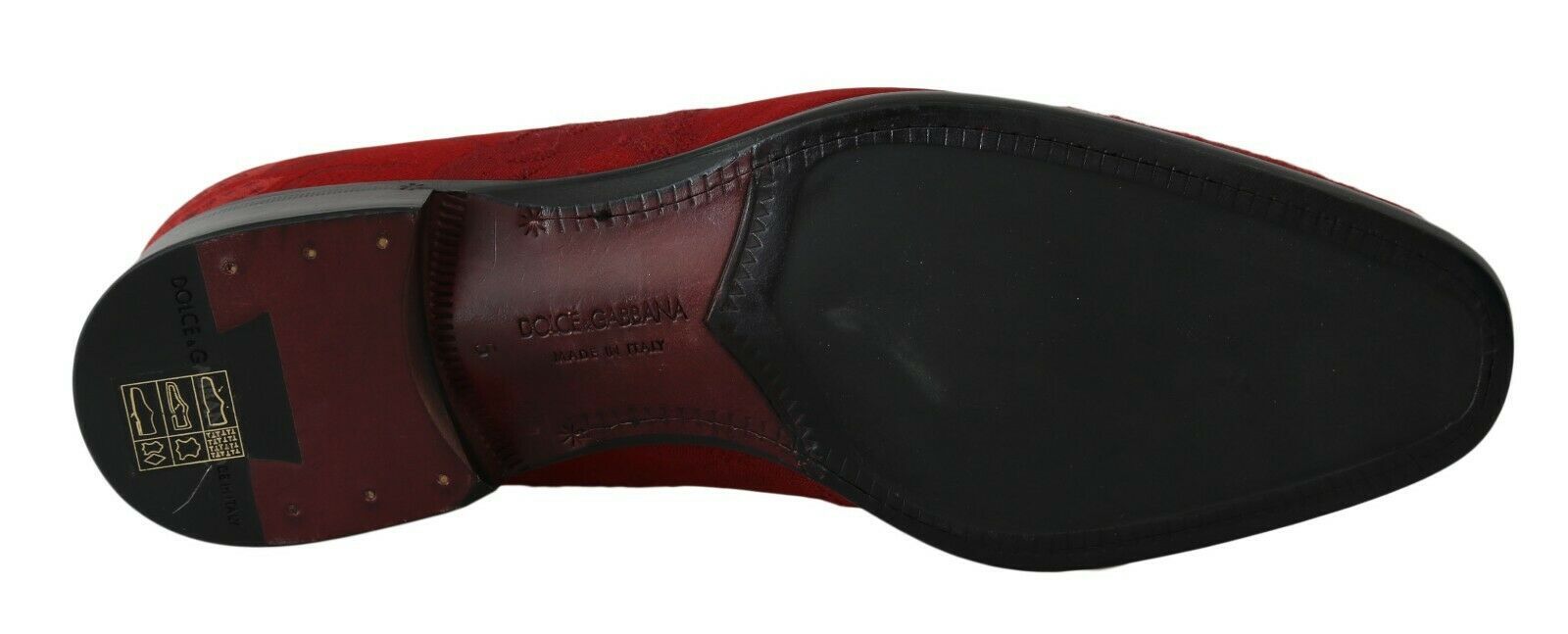 Dolce & Gabbana Elegant Red Silk-Blend Loafers