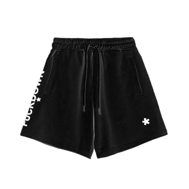 Comme Des Fuckdown Black Cotton Men Short