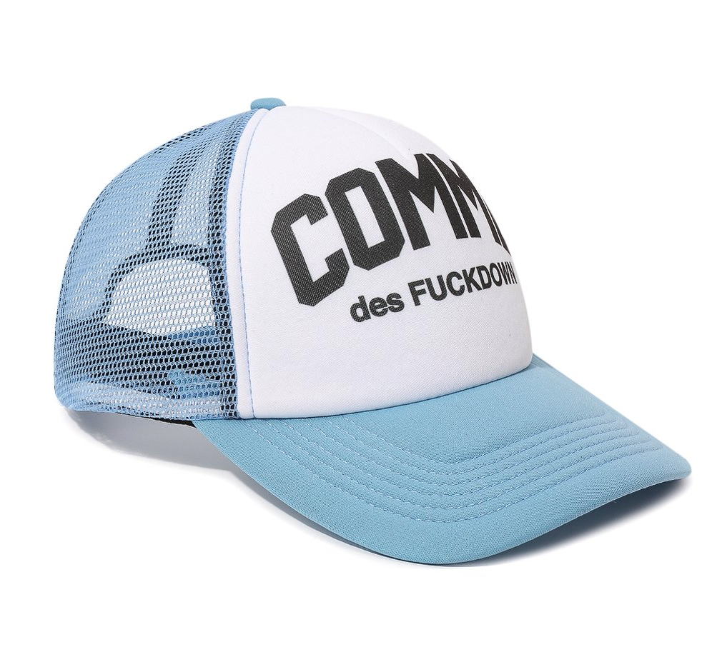 Comme Des Fuckdown Light Blue Polyester Women Hat