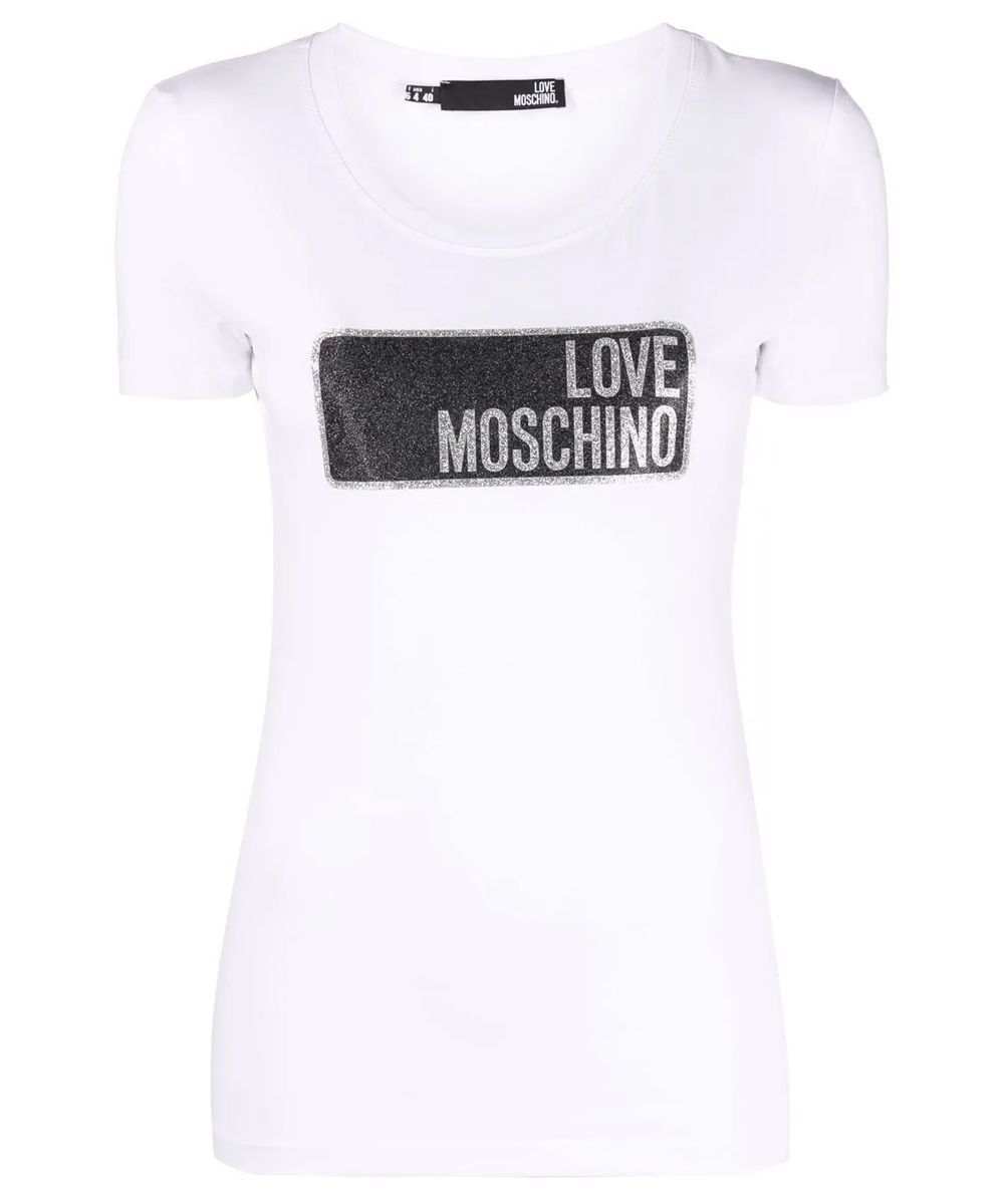 Love Moschino White Cotton Women T-Shirt