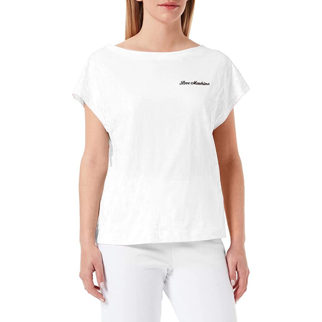 Love Moschino White Cotton Women T-Shirt