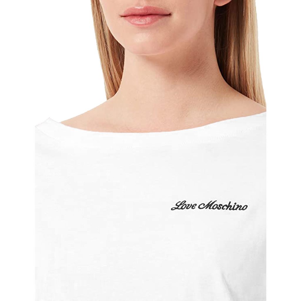 Love Moschino White Cotton Women T-Shirt