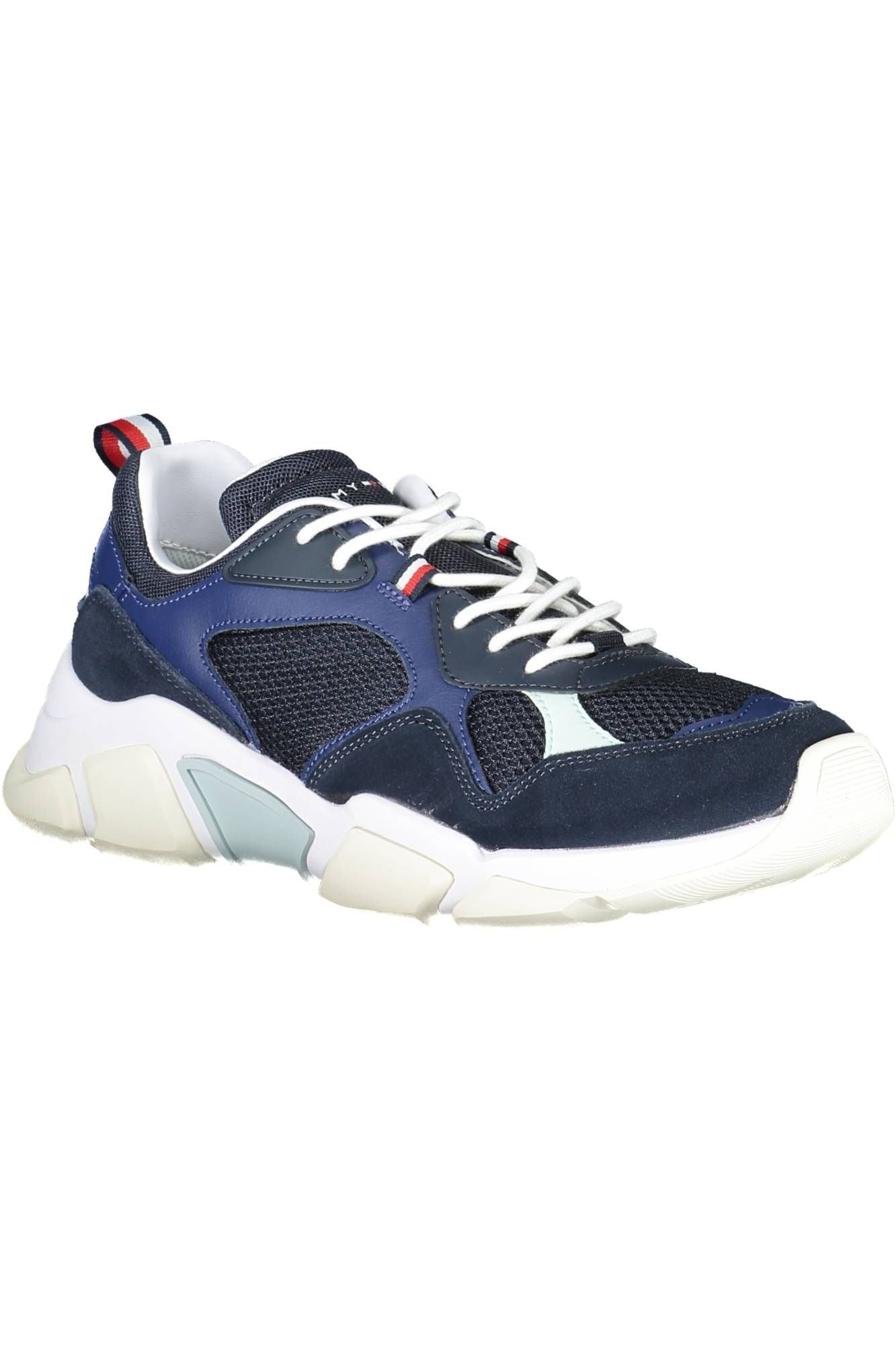 Tommy Hilfiger Blue Fabric Men Sneaker