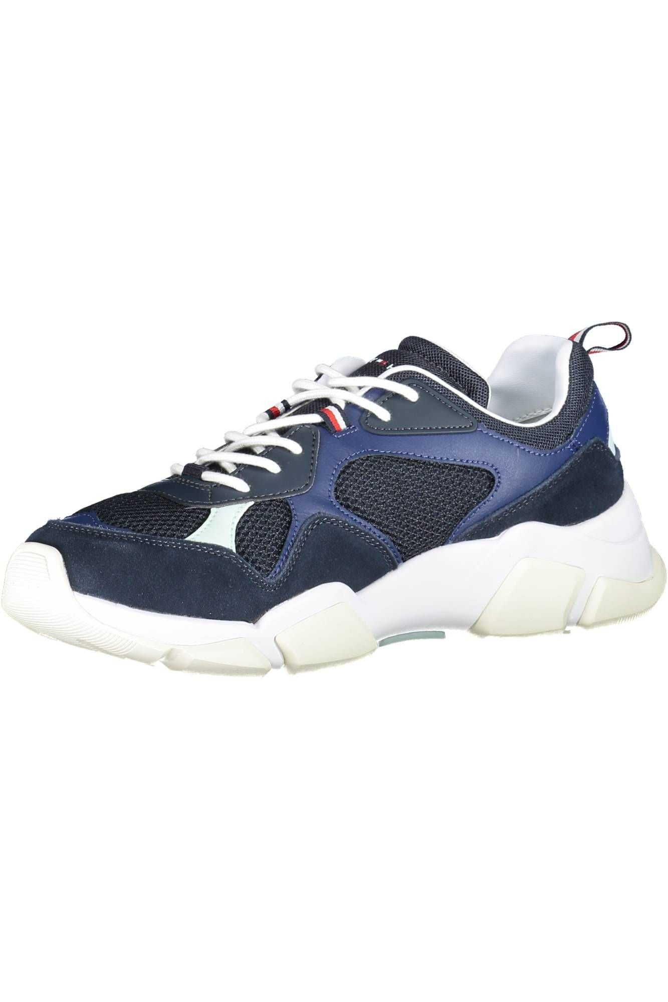 Tommy Hilfiger Blue Fabric Men Sneaker