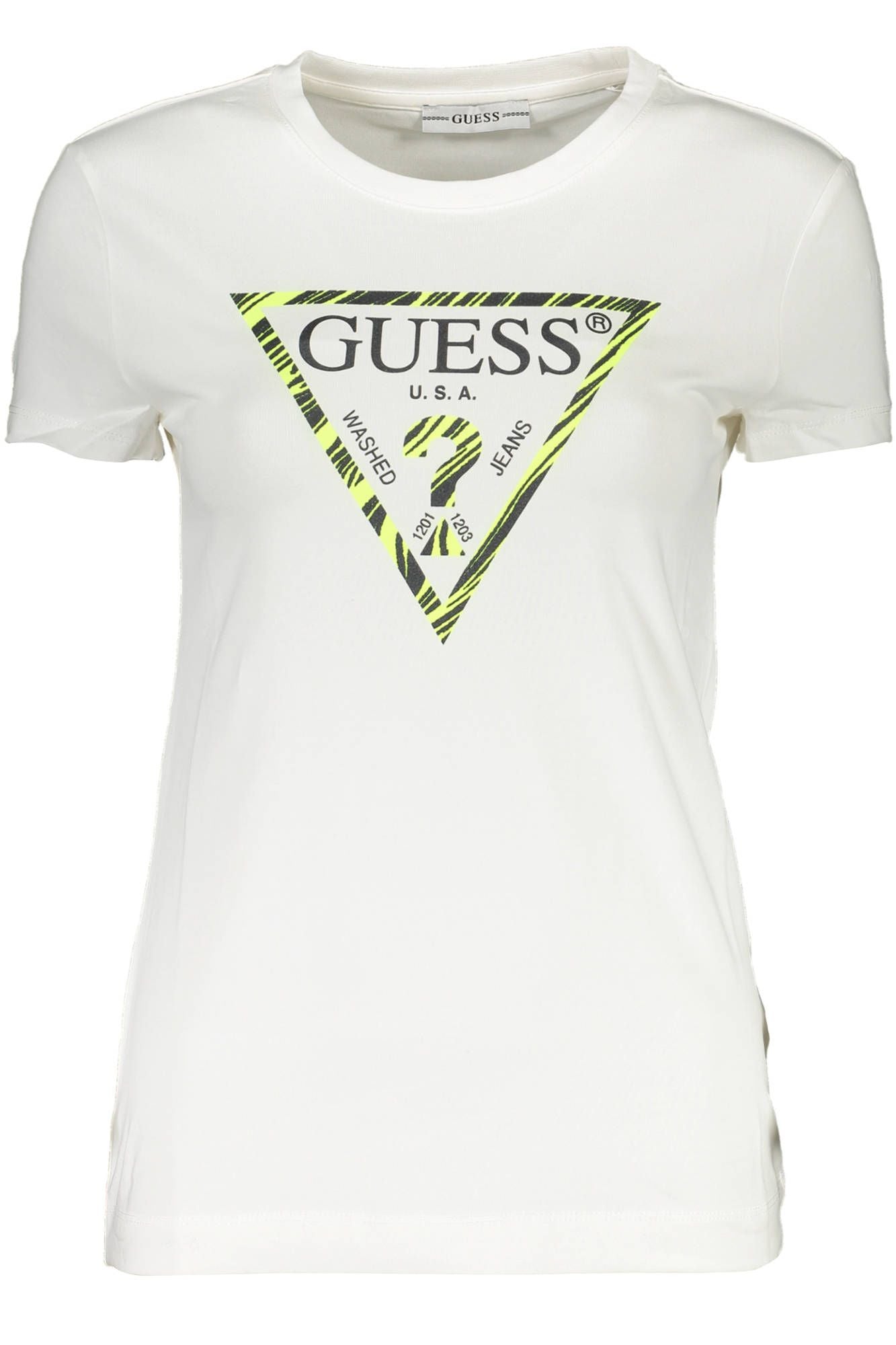 Guess Jeans White Cotton Women T-Shirt