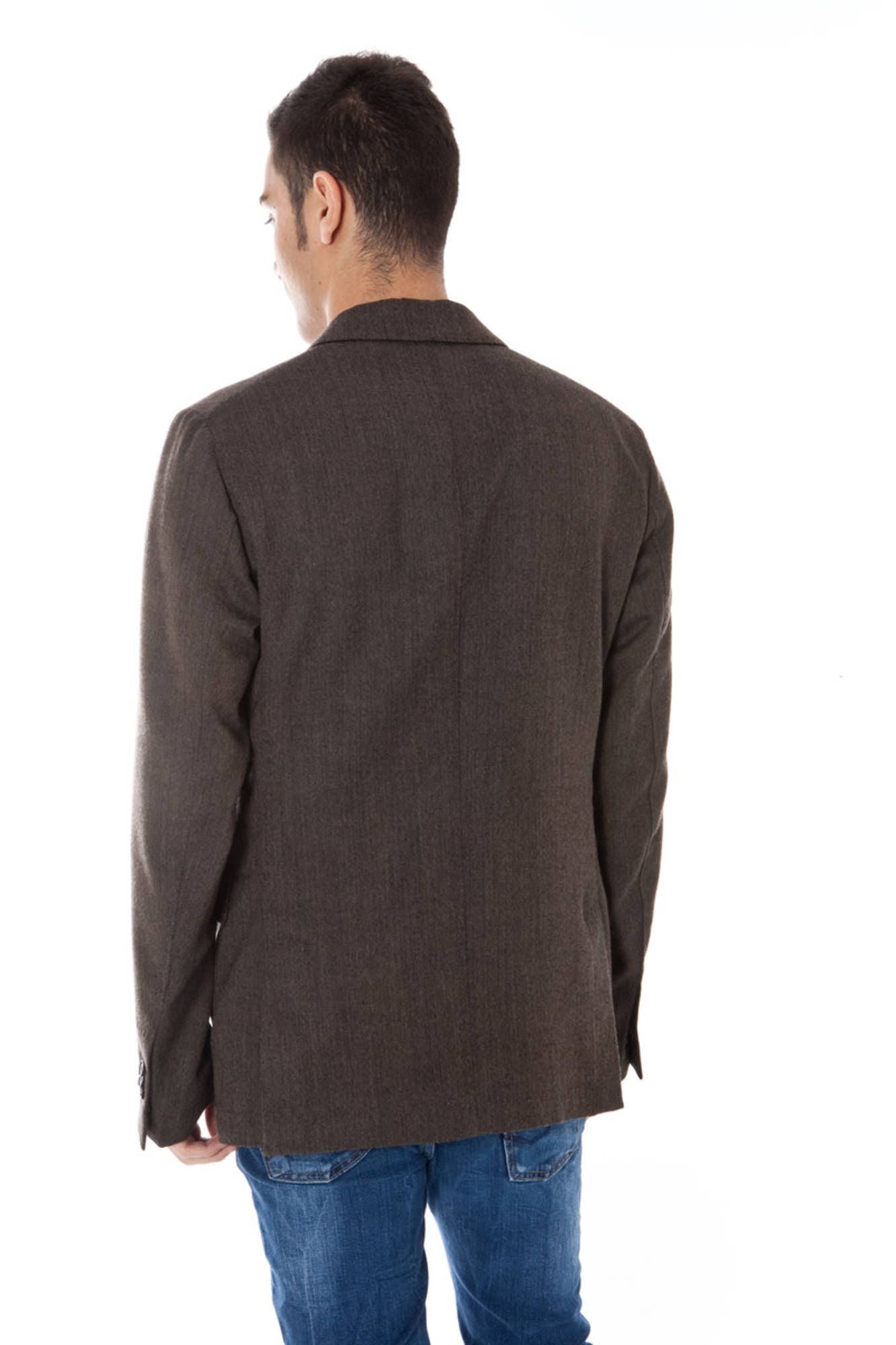 Calvin Klein Brown Wool Men Jacket