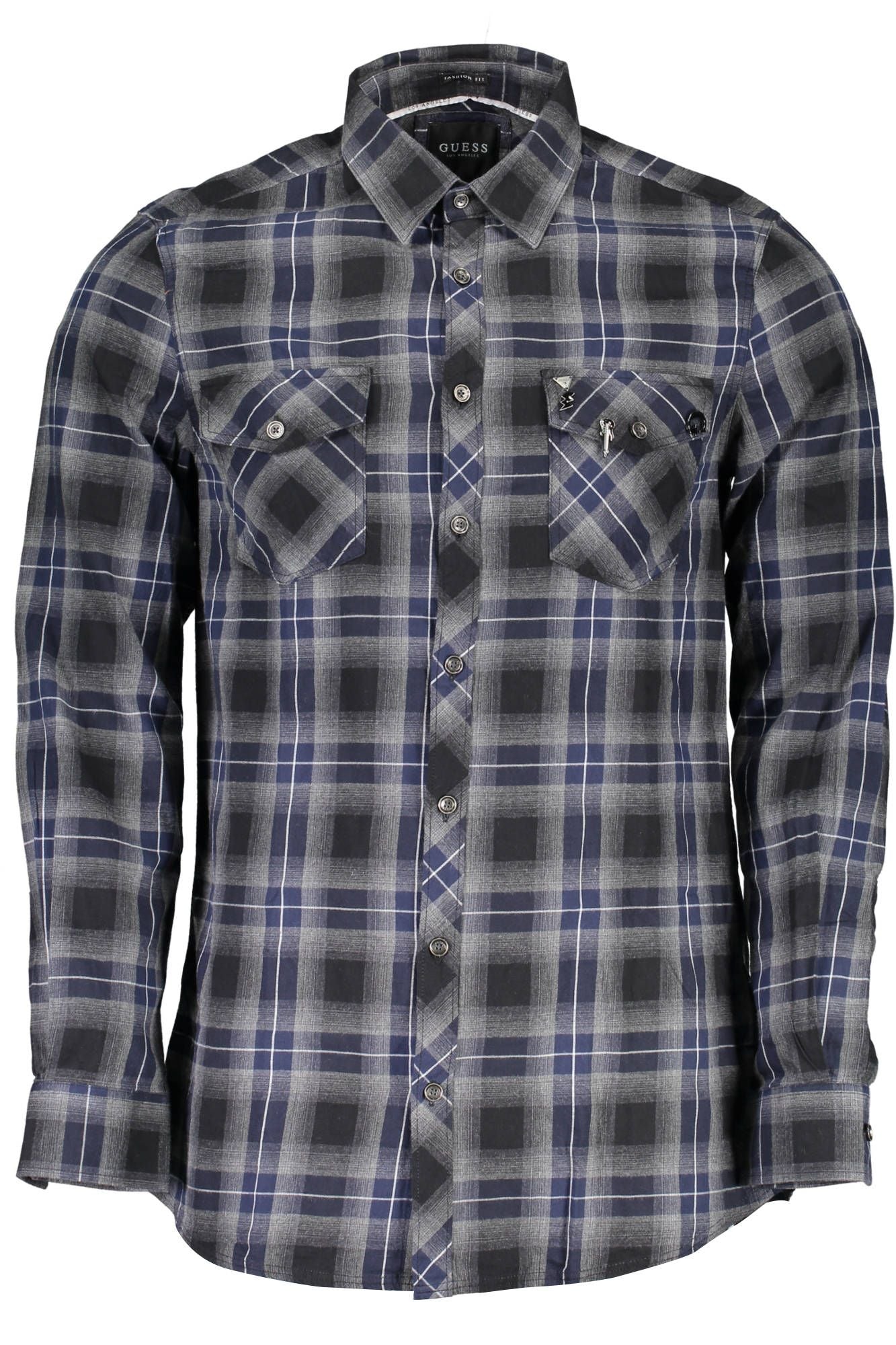 Guess Jeans Blue Cotton Men Shirt