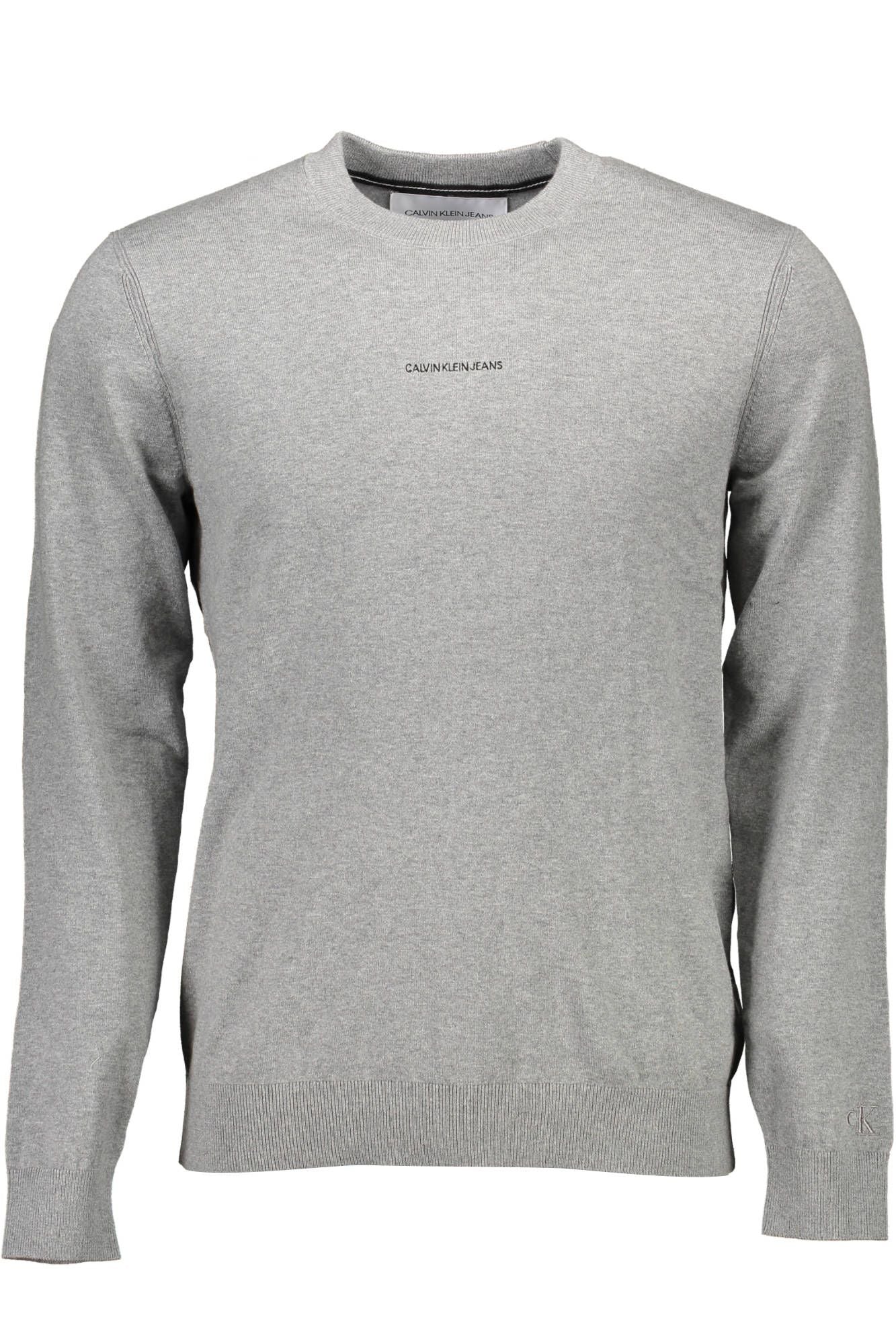 Calvin Klein Gray Cotton Men Sweater