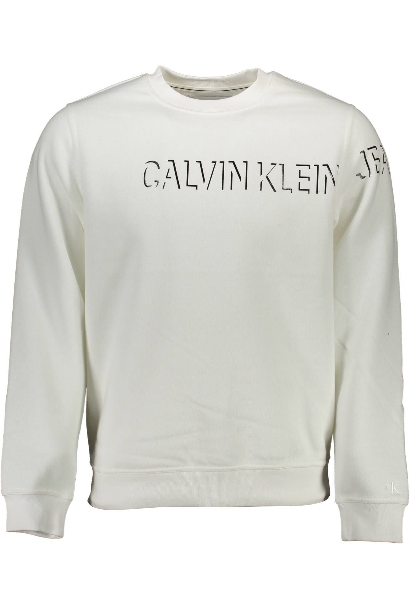 Calvin Klein White Cotton Men Sweater