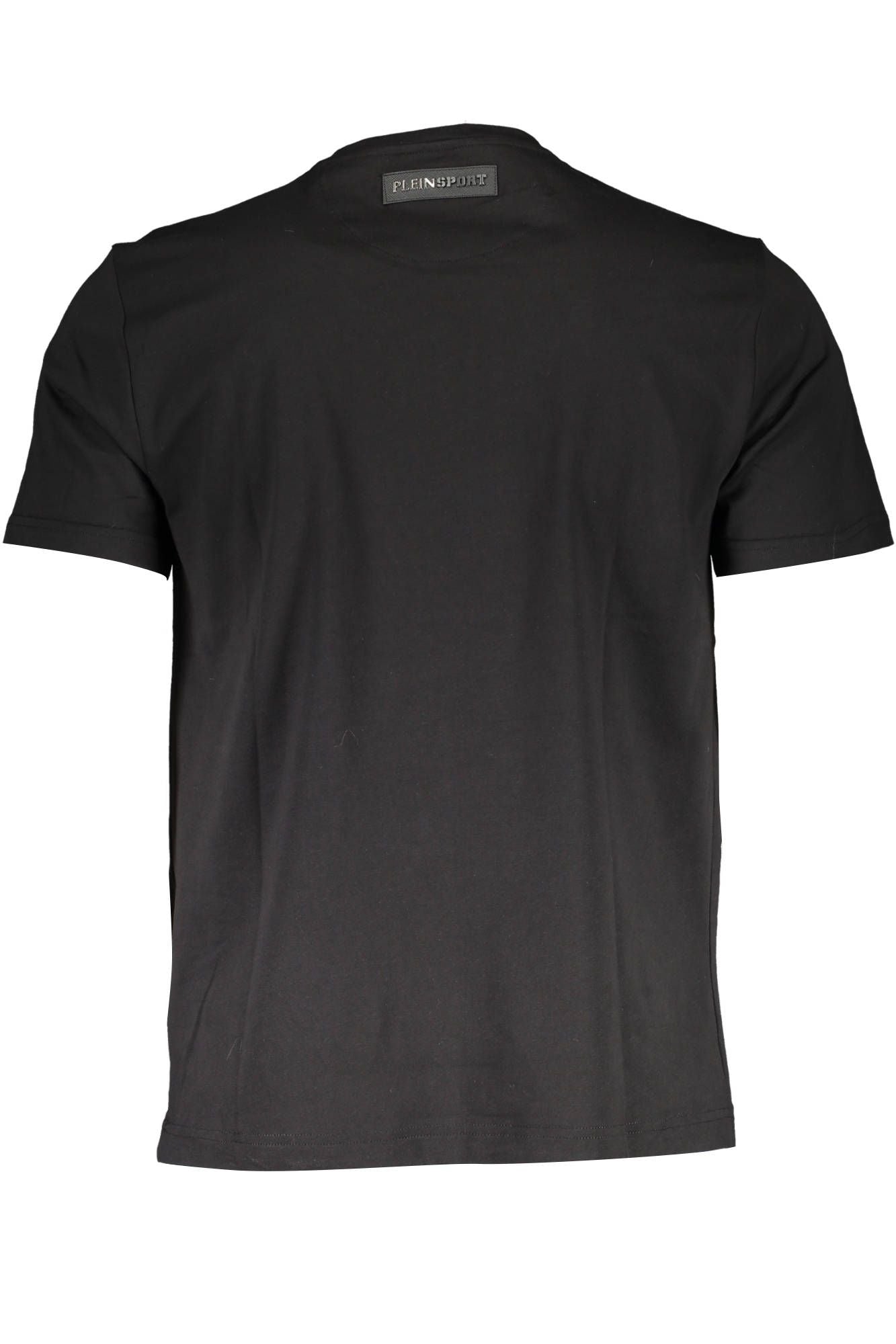 Plein Sport Black Cotton Men T-Shirt